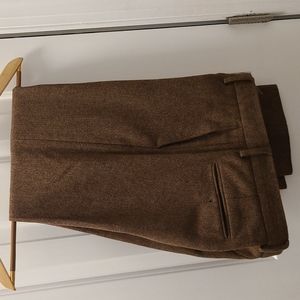 31x32 J. Crew Factory Men's brown wool blend herringbone trousers